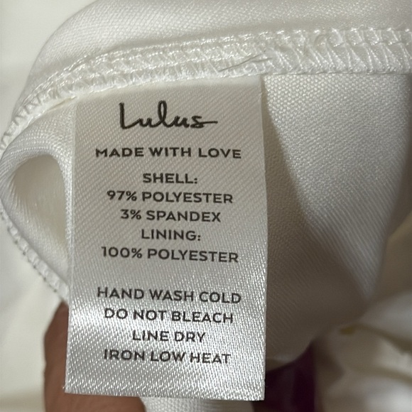 Lulu's White Ruffled V-Neck Mini Dress - Picture 8 of 8